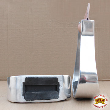 HILASON Aluminum Western Horse Saddle Stirrups Foot Grip | Non Slip
